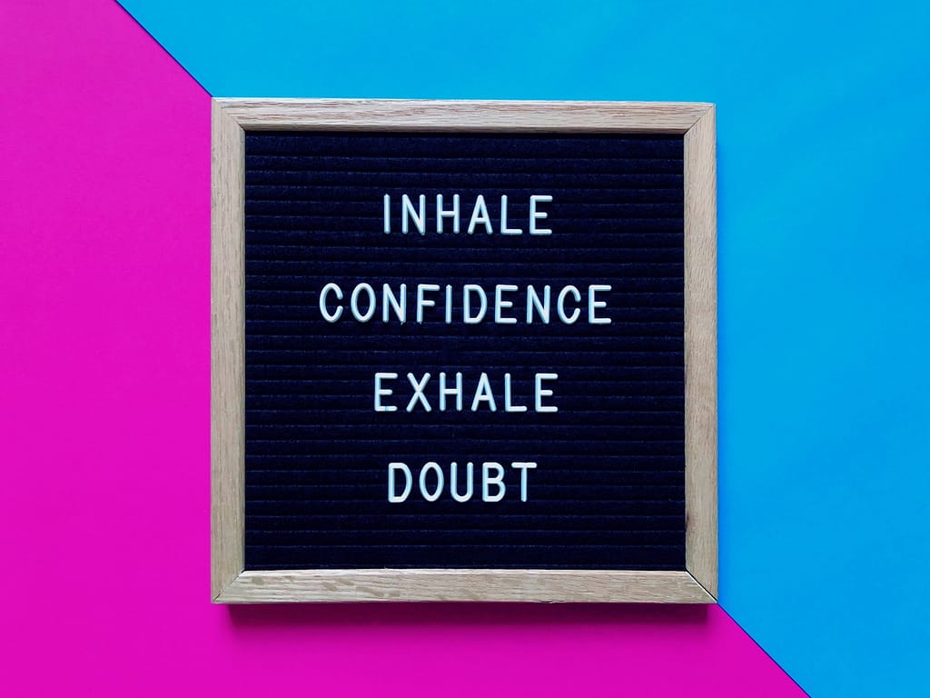 Inhale confidence. Exhale doubt. Quote. Quotes.